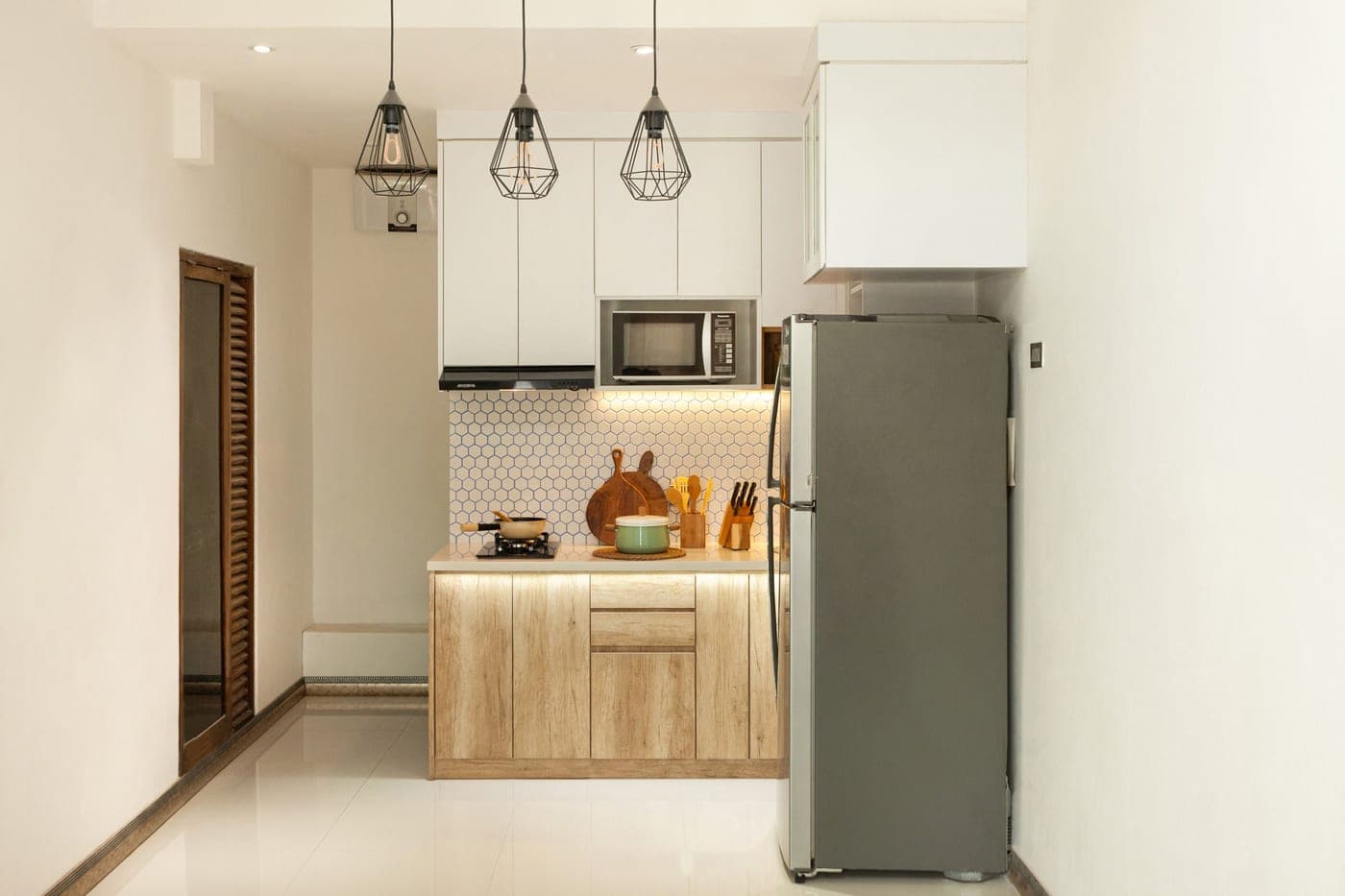 A home kitchen counter